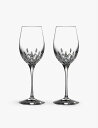 WATERFORD リズモア エッセンス クリスタル 白ワイングラス 2個セット Lismore Essence crystal white wine glas...