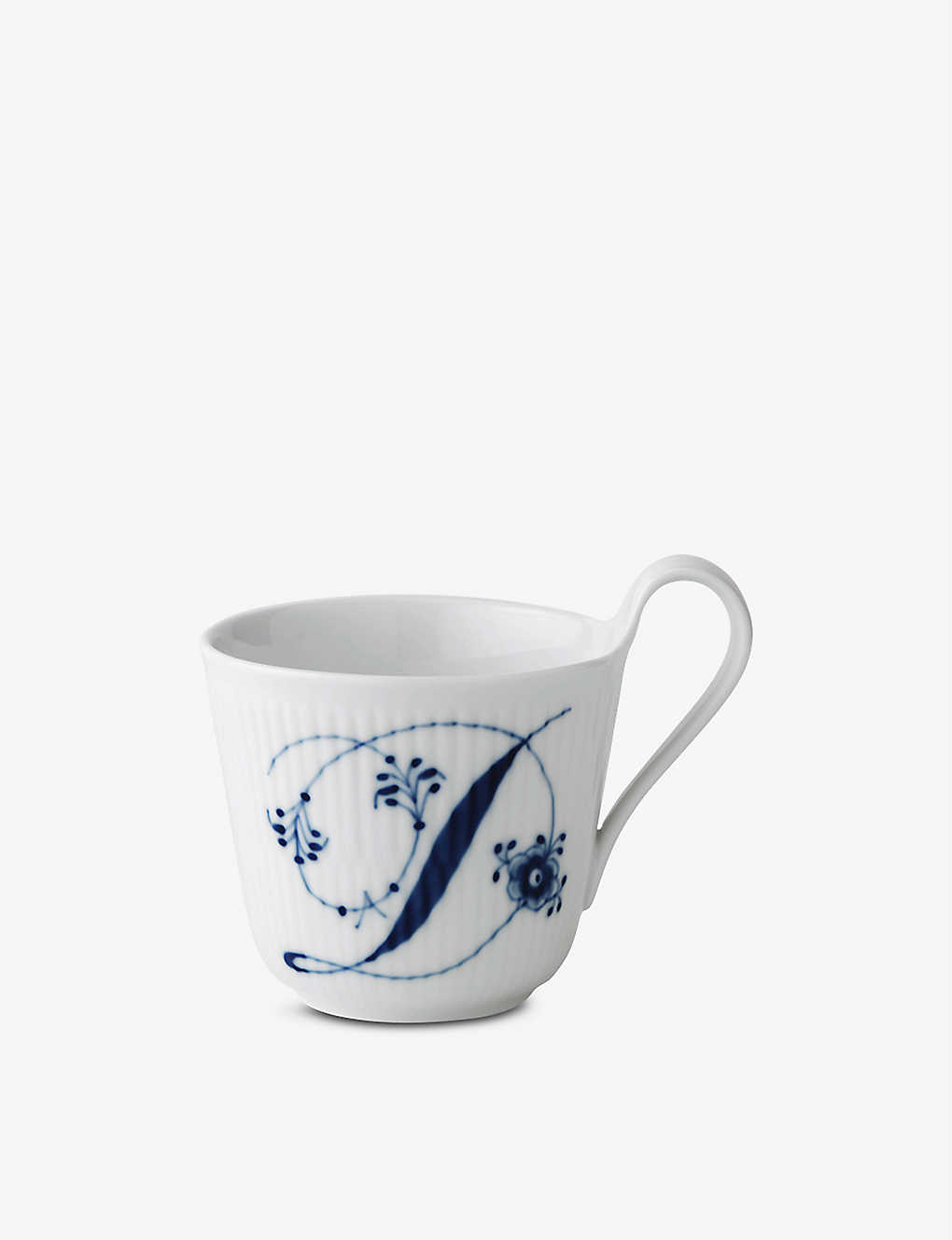 ROYAL COPENHAGEN アルファベットD手描き磁器マグカップ330ml Alphabet D hand-painted porcelain mug ..