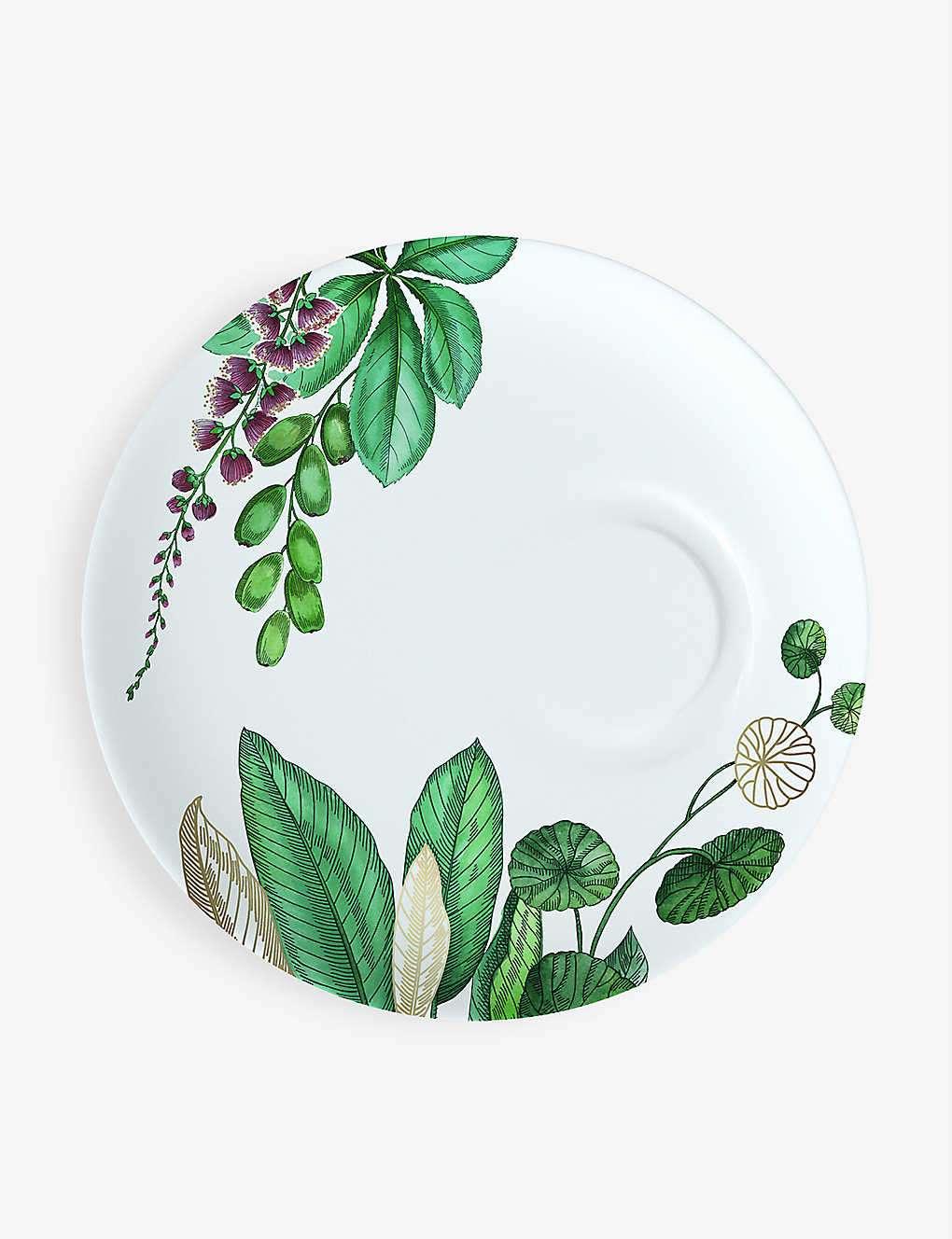 VILLEROY & BOCH アヴァルア リーフプリント 磁器 エスプレッソソーサー 14.5cm Avarua leaf-print por..