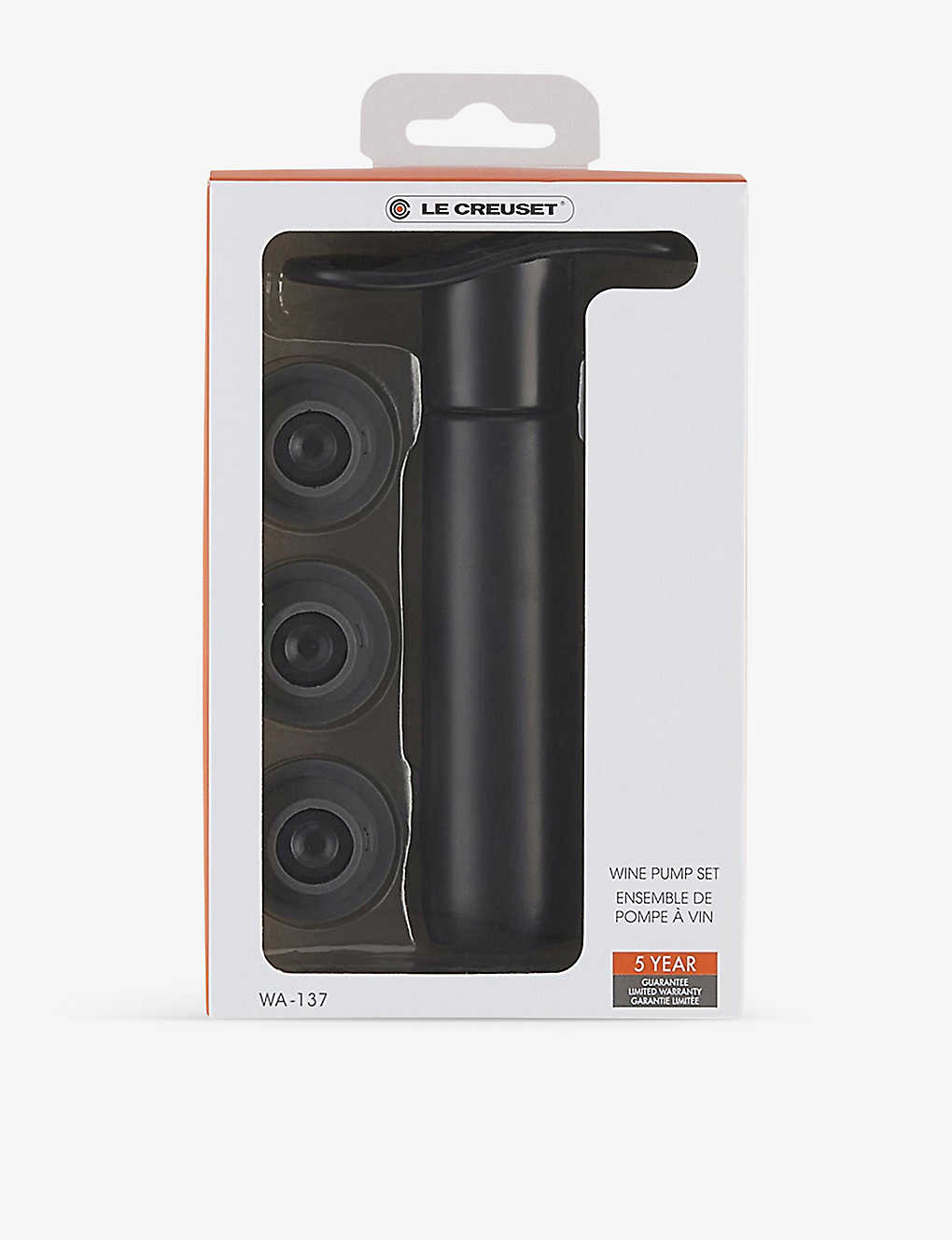 LE CREUSET WA137 ワイン保存容器とストッパー3個 WA137 wine preserver and three stoppers