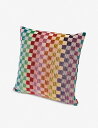 MISSONI HOME 湯河原チェックジャカードクッション 40cm×40cm Yugawara checked jacquard cushion 40cm ...
