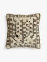 SOHO HOME ベルスル ジュート&コットン混紡クッション 50cm x 50cm Bersle jute and cotton-blend cushion...