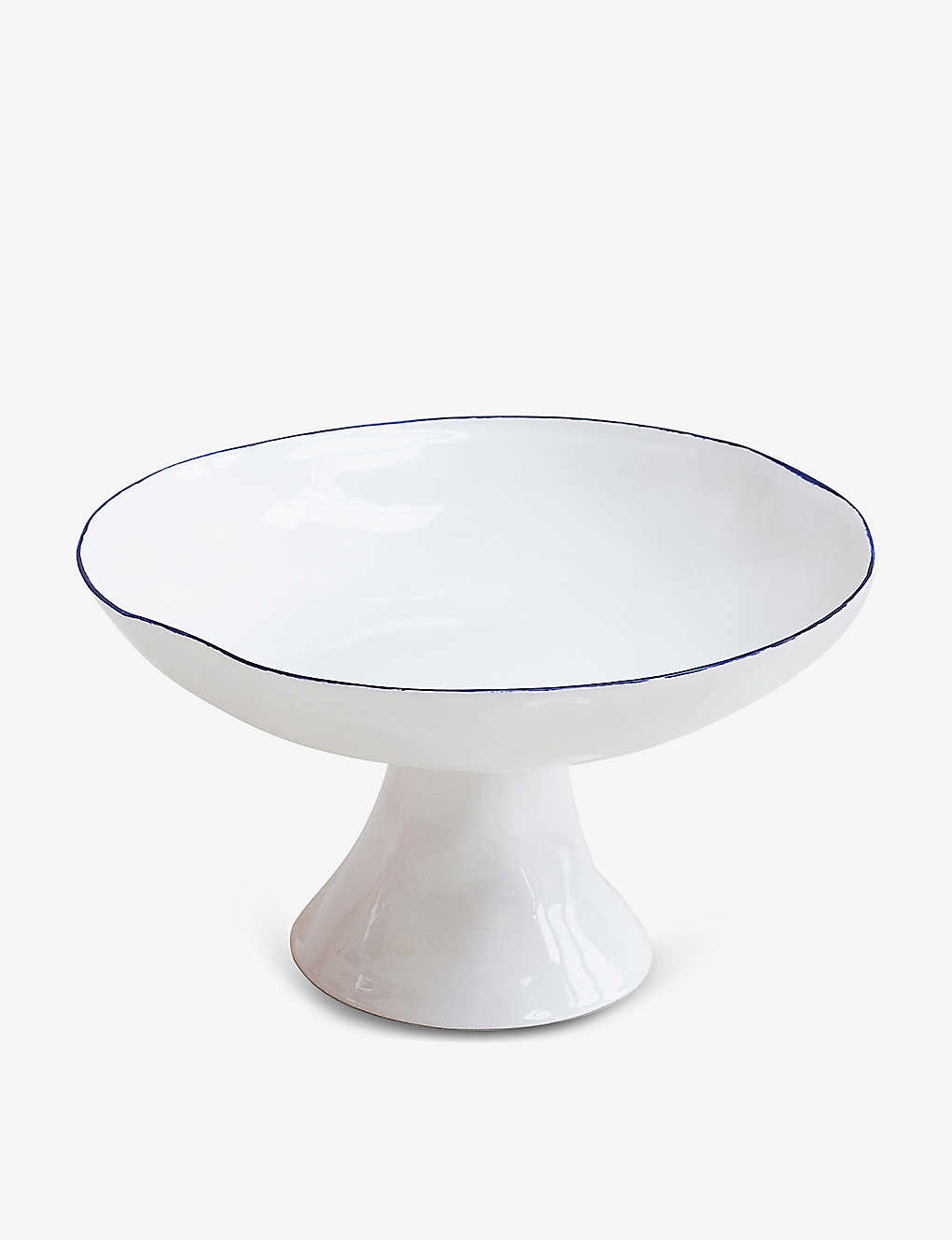 FELDSPAR コントラストバンドの手作りボーンチャイナフルーツボウル 22cm Contrast-band handmade bone..