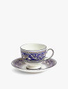 WEDGWOOD フィレンツェマリンボーンチャイナのティーカップとソーサー Florentine Marine bone-china teacup and sa...