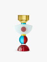REFLECTIONS COPENHAGEN インド幾何学模様クリスタルキャンドルホルダー 15.5cm India geometric-shape cryst...