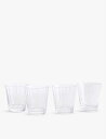 SOHO HOME ペンブローク スカロップ ローボール グラス 4個セット Pembroke scalloped lowball glasses set of...