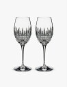 WATERFORD リズモア ダイヤモンドエッセンス クリスタルワイングラス 2個セット Lismore Diamond Essence crystal win...