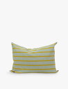 A WORLD OF CRAFT BY AFROART フアナストライプコットンクッションカバー 50cm x 70cm Juana striped cotto...