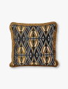 SOHO HOME アリエ幾何学模様スクエア編みクッション 50cm x 50cm Allier geometric-pattern square woven ...