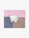 GOHAR WORLD シャツストライプのコットンテーブルクロス Shirt striped cotton tablecloth MULTI