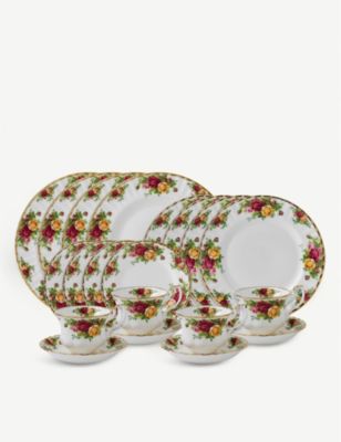 ロイヤルアルバート ティーカップ ROYAL ALBERT オールド カントリー ローズ 20 ピース ティー セット Old Country Roses 20 Piece Tea Set