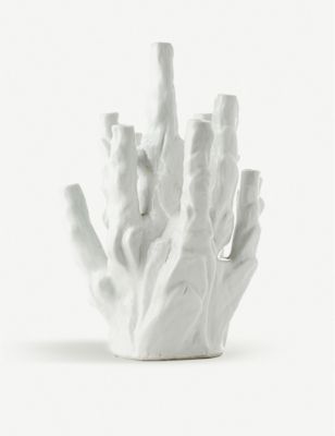 POLS POTTEN ノーマン トラップマン コーラル 10チューリップ ポーセレイン ベース 35cm Norman Trapman Coral 10-tulip porcelain vase 35cm