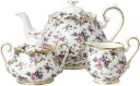 ROYAL ALBERT 100 イヤー イングリッシュ チンツ 3ピース ティーポット セット （1940） 100 years english chintz 3-piece teapot set (1940)