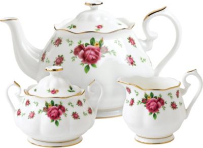 ロイヤルアルバート ティーカップ ROYAL ALBERT ニュー カントリー ローズ 3ピース ティー セット New Country Roses three-piece tea set