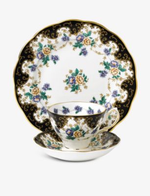 ロイヤルアルバート ティーカップ ROYAL ALBERT 100 イヤー ダッチェス 3ピース ティー セット (1910's） 100 years duchess 3-piece tea set (1910's)