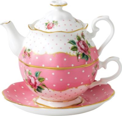 ROYAL ALBERT チーキー ピンク ティー フォー ワン セット Cheeky Pink tea for one set