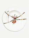 SELETTI マーカントニオ キンツギ ポーセレイン スープ プレート 22cm Marcantonio Kintsugi porcelain soup pl...