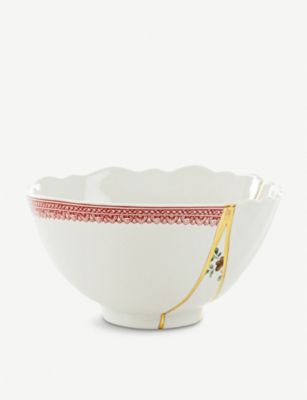 SELETTI LcM N1 |[ZC Ah 24ct S[h {E 15.2cm Kintsugi N1 porcelain and 24ct gold bowl 15.2cm