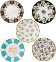 ROYAL ALBERT 100 イヤー 5ピース サイド プレート セット (1900-1940) 100 years 5-piece side plate ...