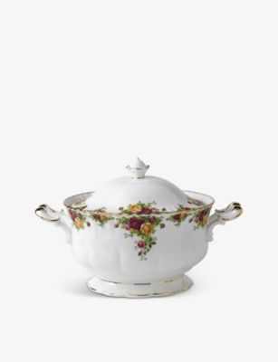 ロイヤルアルバート ティーカップ ROYAL ALBERT オールド カントリー ローズ チャイナ スープ テリーヌ Old Country Roses china soup tureen