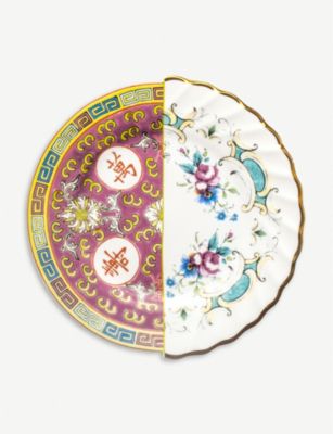 SELETTI ハイブリッド ユードシア プリント ポーセレイン フルーツ プレート 20cm 1枚入り / Hybrid Eudossia printed porcelain fruit plate 20cm