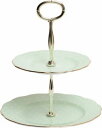 ROYAL ALBERT ポルカ ローズ ビンテージ 2ティアー ケーキ スタンド Polka Rose Vintage 2-Tier Cake Stand