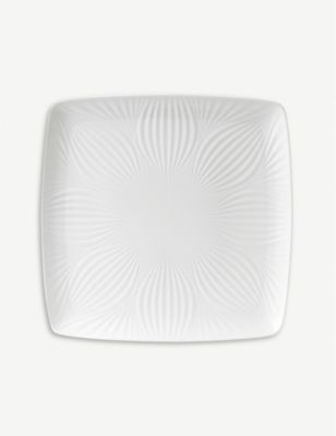 WEDGWOOD zCg tHA XNGA g[ 30cm White Folia square tray 30cm