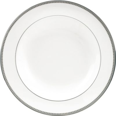 VERA WANG @ WEDGWOOD [X v`i X[v v[g Lace Platinum soup plate