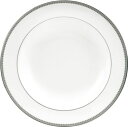 VERA WANG @ WEDGWOOD [X v`i X[v v[g Lace Platinum soup plate