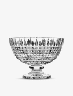 WATERFORD YA _CAh Xe NX^ {E Lismore Diamond stemmed crystal bowl