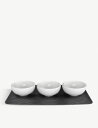 VILLEROY & BOCH ニュームーン ポーセレイン ディップ ボウル アンド プラッター 4個セット NewMoon porcelain dip bow...