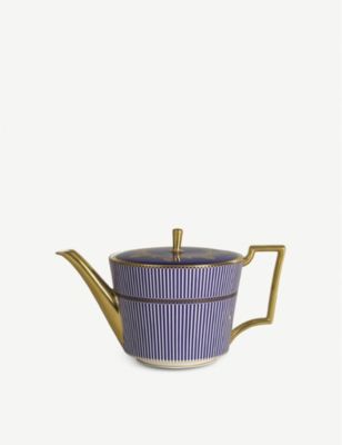 WEDGWOOD 󥻥ߥ ֥롼 ե ܡ㥤 ƥݥå 1L Anthemion Blue fine bone-china teapot 1L
