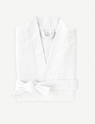 YVES DELORME アストリーナ コットンブレンド バスローブ Astreena cotton-blend bathrobe #BLANC