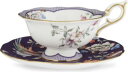 WEDGWOOD ワンダーラスト ミッドナイト クレーン チャイナ ティーカップ アンド ソーサー Wonderlust Midnight Crane chin...