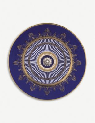 WEDGWOOD AZ~I u[ t@C {[`Ci v[g 20cm Anthemion Blue fine bone-china plate 20cm