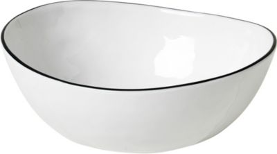 BROSTE J[u \g |[ZC {E Curved salt porcelain bowl