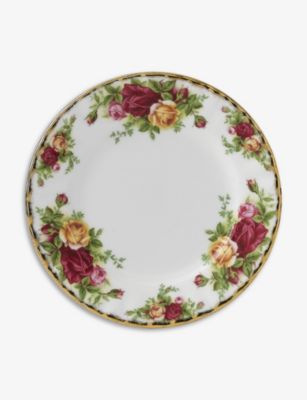 ROYAL ALBERT I[h Jg[ [Y `Ci v[g 16cm Old Country Roses china plate 16cm