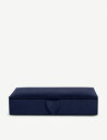 SMYTHSON パラマ レザー 寡婦スキン ボックス Panama leather cufflinks box #Navy