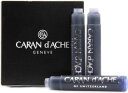 CARAN D'ACHE 5個入り ファウンテンペン カートリッジ、 ブルー Pack of five fountain pen cartridges, blu...