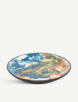 SELETTI ZbeB[ x fB[[ rO RY~bN _Ci[ A[X |[ZC fBi[v[g 32cm Seletti x Diesel Living Cosmic Diner Earth porcelain dinner plate 32cm