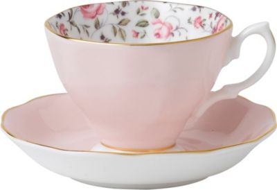 ROYAL ALBERT ローズ コンフェッティー ビンテージ ティーカップ アンド ソーサー Rose Confetti Vintage teacup and saucer