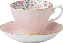 ロイヤルアルバート ティーカップ ROYAL ALBERT ローズ コンフェッティー ビンテージ ティーカップ アンド ソーサー Rose Confetti Vintage teacup and saucer