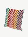 MISSONI HOME K `FbN WJ[h NbV 40cm x 40cm Yugawara checked jacquard cushion 40cm x 40cm