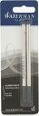 WATERMAN 2個パック ローラーボールペン リフィル Pack of two rollerball pen refills