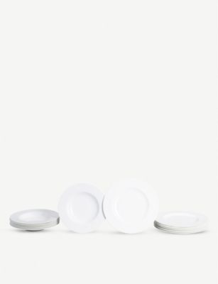 VILLEROY & BOCH C |[ZC v[g 12s[X Zbg Royal porcelain plate 12-piece set #WHITE