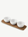 VILLEROY & BOCH アルテサーノ オリジナル ポーセレイン アンド ウッド ディップ ボウル セット Artesano Original porce...