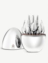 CHRISTOFLE ムード シルバープレーテッド ステンレススチール カトラリーセット 24本セット MOOD silver-plated stainless steel cutlery set of 24