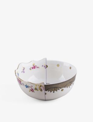 SELETTI nCubh TCbN AuXgNgp^[ {[`Ci |[ZC {E Hybrid Saylac abstract-pattern bone-china porcelain bowl