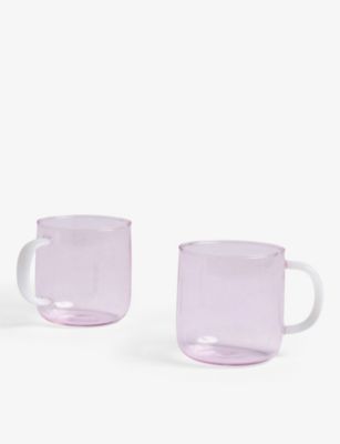 HAY ボロシリケイトグラス カップ 2個セット マグ 2個セット Borosilicate glass mug set of two