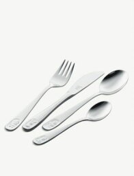 ZWILLING J.A HENCKELS ビノ 4ピース チルドレンズ ステンレススチール カトラリーセット Bino 4-piece children's stainless steel cutlery set